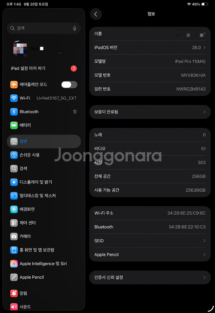 아이패드 프로 2024 M4--5