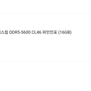 에센코어 klevv 하이닉스 ddr5 5600 16gb