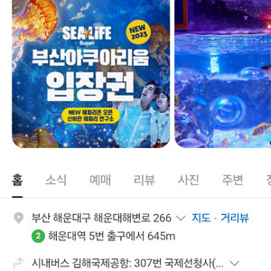 씨라이프 부산아쿠아리움 성인 종일티켓 1장