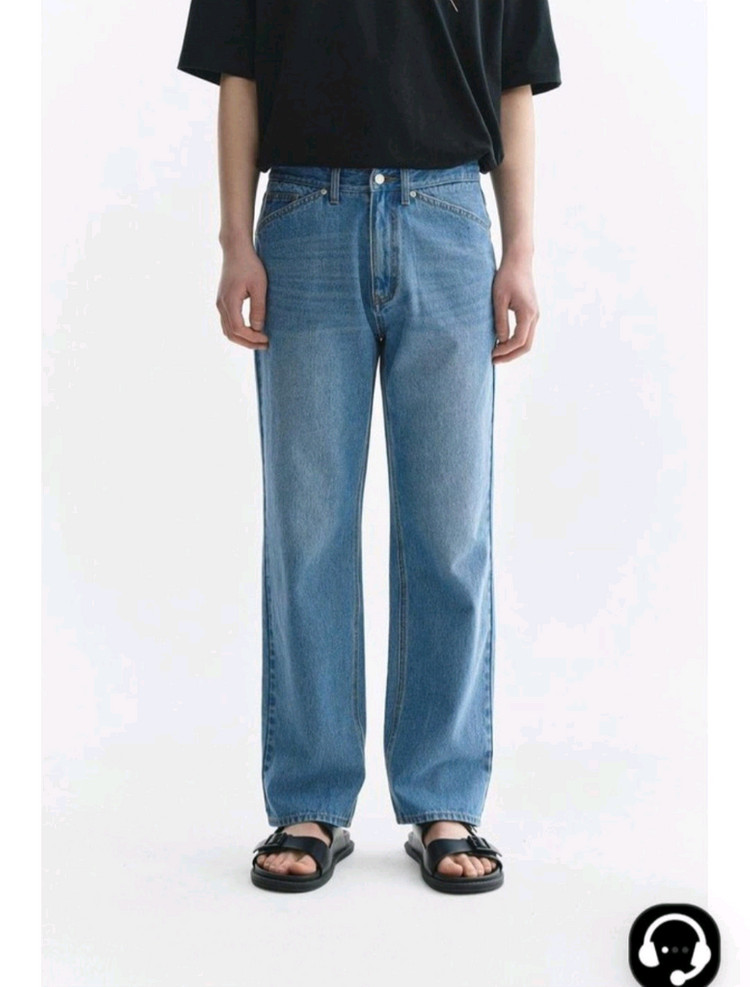무신사 더니트컴퍼니 연청 워싱데님 레귤러 청바지31인치 이미지