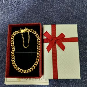 14k 라운드 골드 체인 팔찌