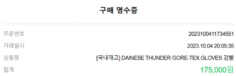 DAINESE THUNDER GORE-TEX M 사이즈--1