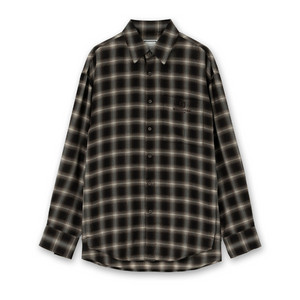 우영미 25fw 브라운 그라데이션 체크셔츠 46