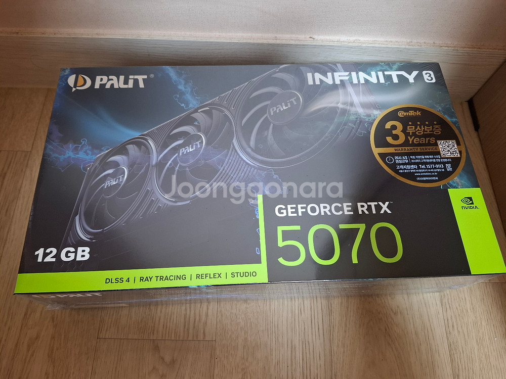 팰릿 rtx 5070 12G infinity 미개봉--0