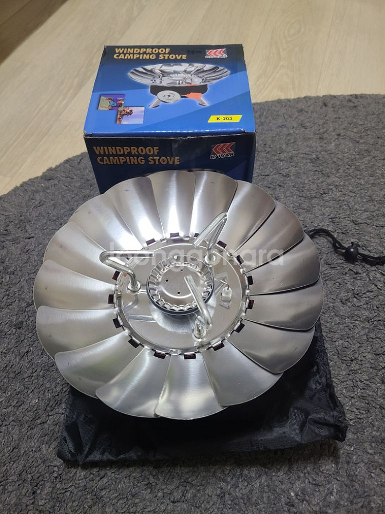 캠핑 휴대용 접이식 미니 부탄 가스버너 스토브 부르스타--3