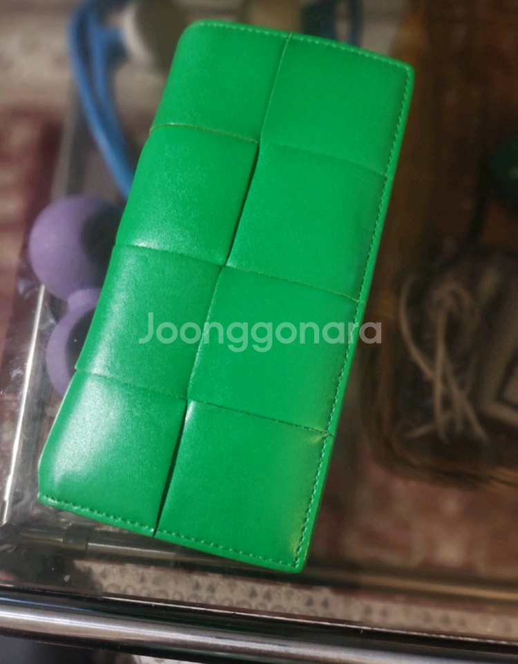 보테가베네타 맥시 장지갑 그린--0