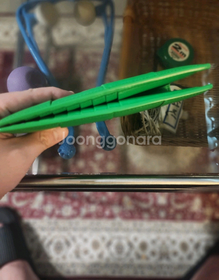 보테가베네타 맥시 장지갑 그린--2