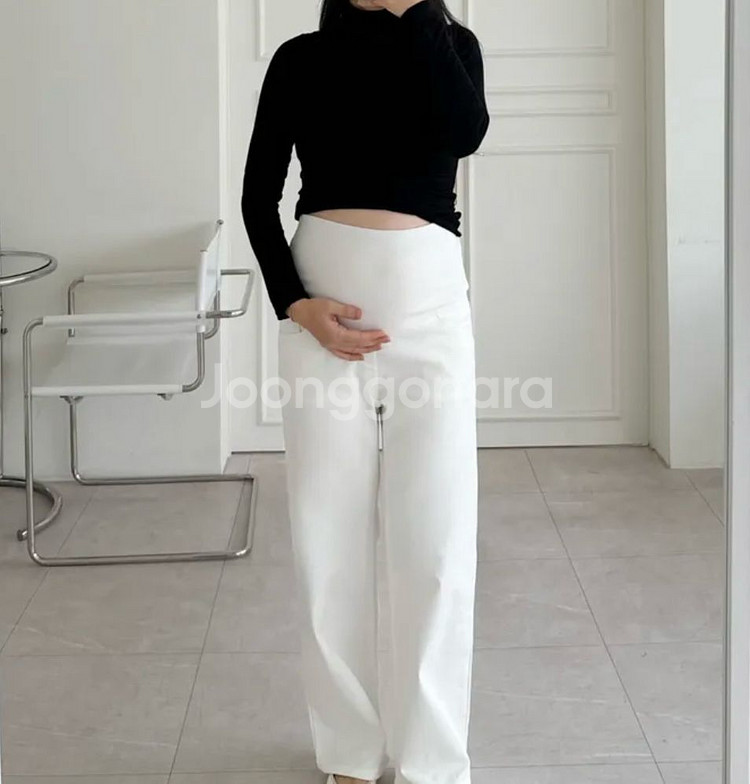 임산부 바지 임부복 와이드핏 XL--0