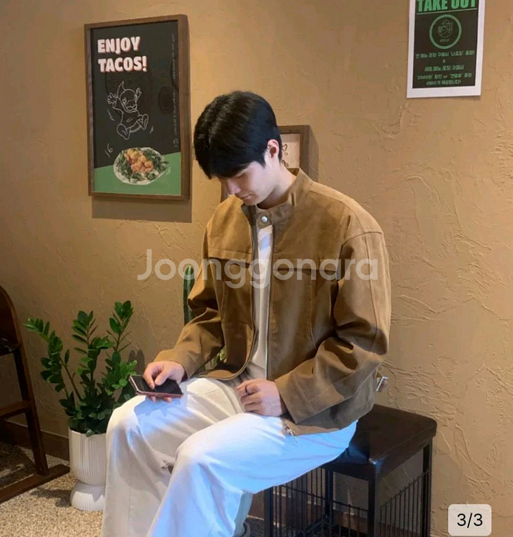 라퍼지스토어 스웨이드 바이커 자켓--0