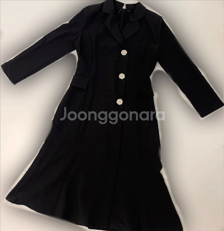 네이비 쥬얼 원피스M--0