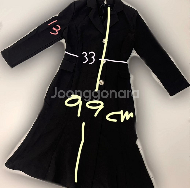 네이비 쥬얼 원피스M--1