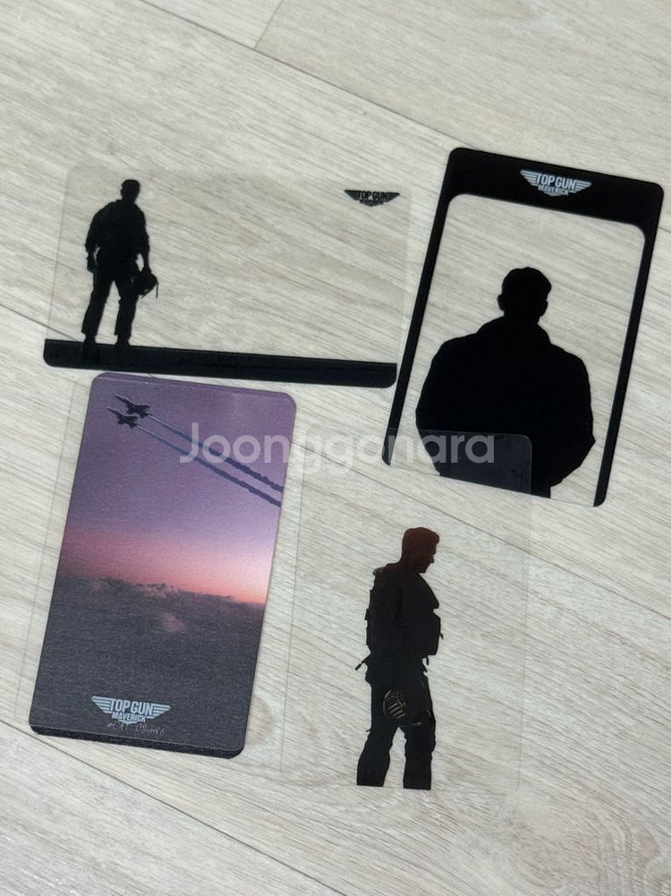 탑건 비공굿 투명 포토카드--0