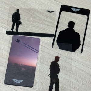 탑건 비공굿 투명 포토카드