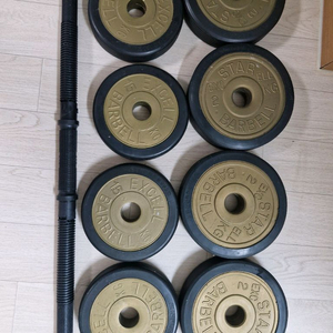 바벨 1.5kg x4 2kgx4 총14kg 사진2장