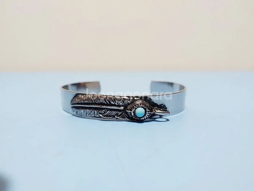 깃털 스텐레스 팔찌--0