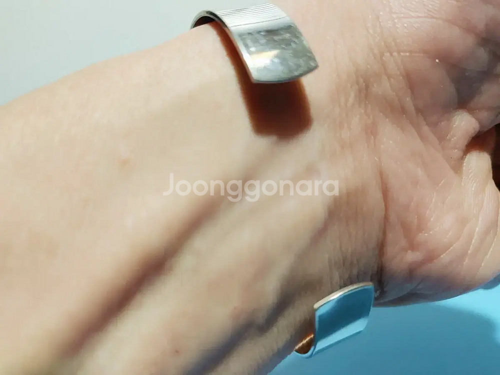 깃털 스텐레스 팔찌--2