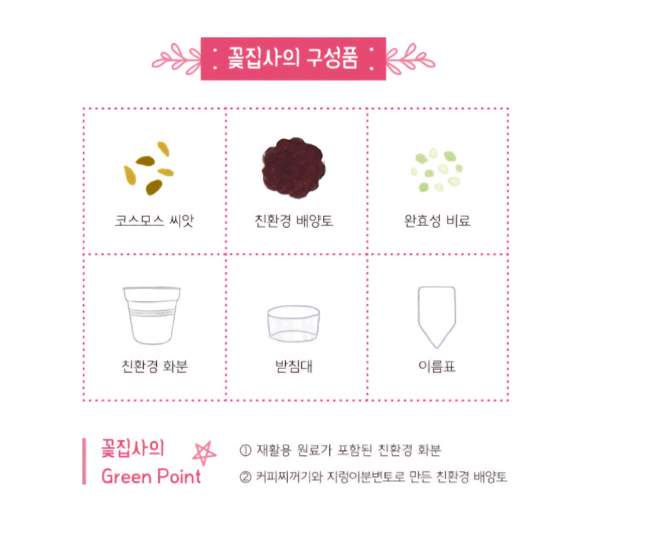 홈가드닝, 식물키우기 키트 꽃집사 5종 일괄 이미지