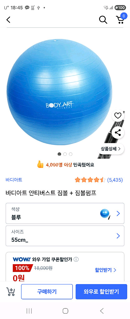 (추석특가) 바디아트 짐볼--1