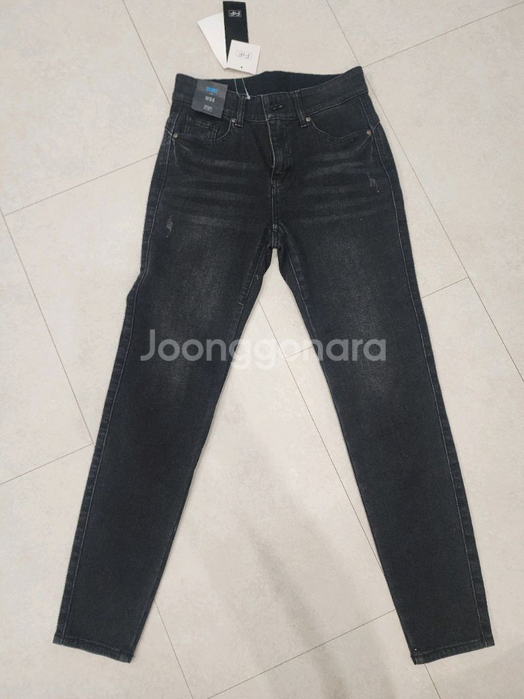 기모 스키니진 블랙 여성 s사이즈 미착용 새상품 새것--8