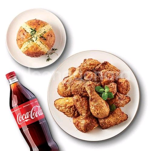 굽네치킨 고추바사삭+바게트볼+콜라1.25L 팝니다--0
