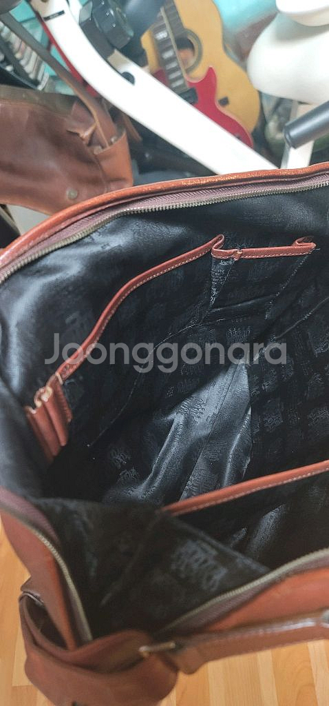 샘소나이트 통가죽 빈티지 가방--6