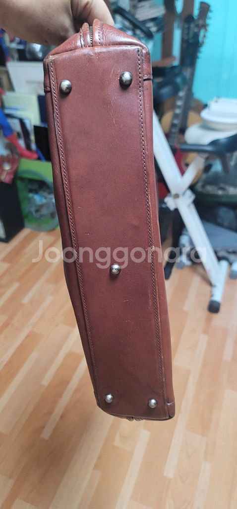 샘소나이트 통가죽 빈티지 가방--9