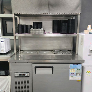 업소용 우성 반찬 냉장고 1200 올스텐, 3단 선반