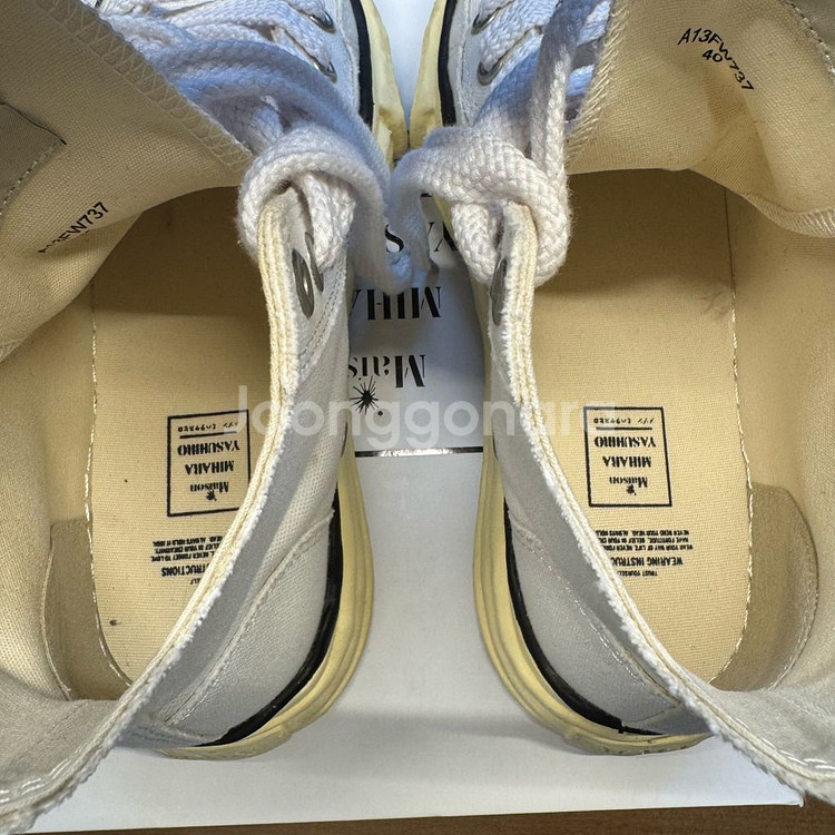 메종미하라야스히로 OG 하이탑 40사이즈--4