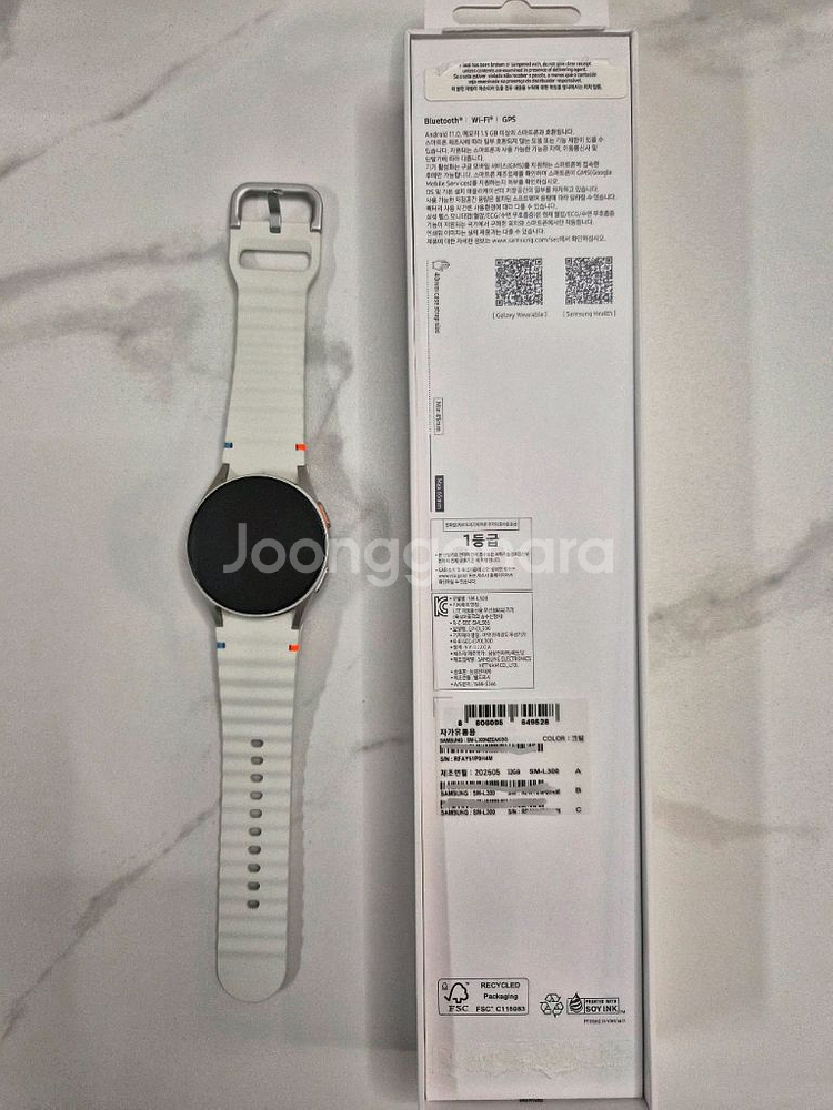 갤럭시워치7 크림색상 40mm--1