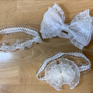레이스 아기 헤어밴드 3종 반택비 포함