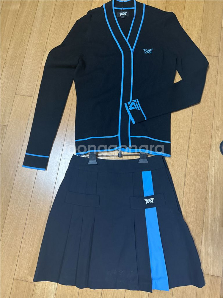 PXG 가디건 스커트 셋트--0