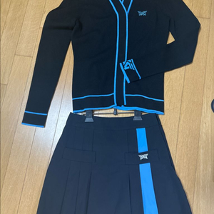 PXG 가디건 스커트 셋트