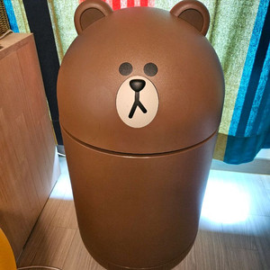꼬모 냉장고 소형 냉장고 라인프렌즈 브라운 냉장고