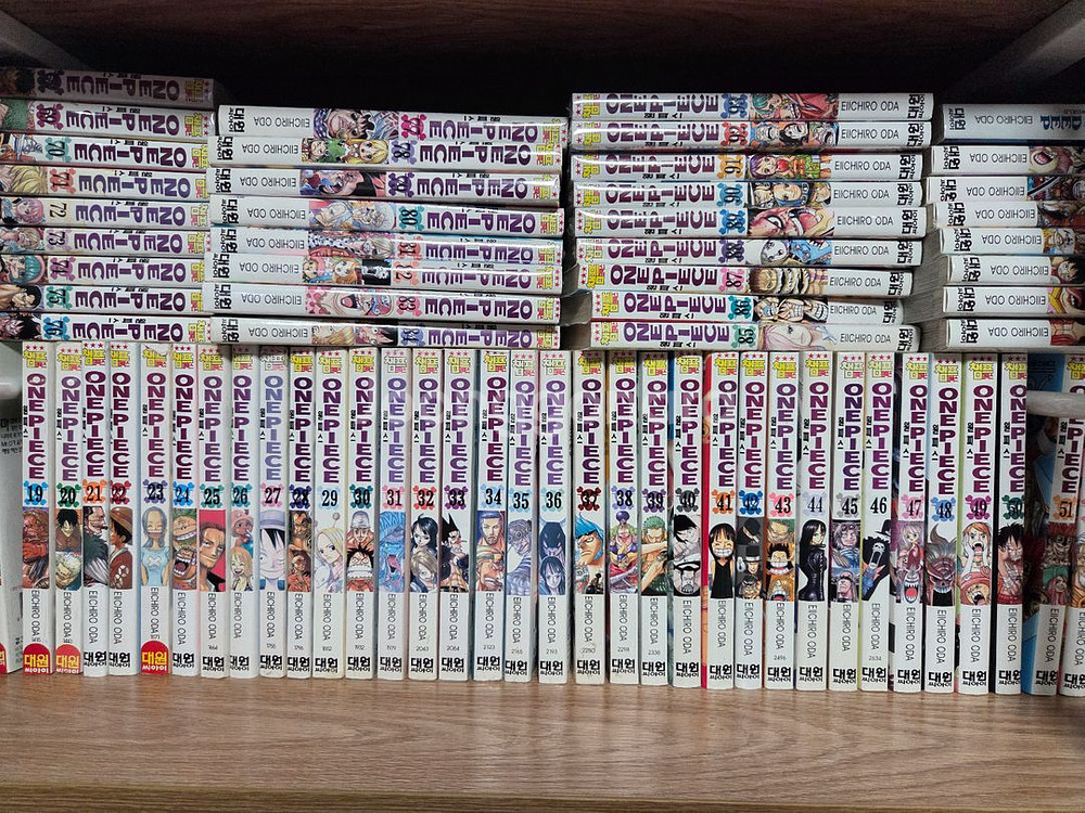 (새제품급 소장용)원피스 만화책 1-105,블루단권--2