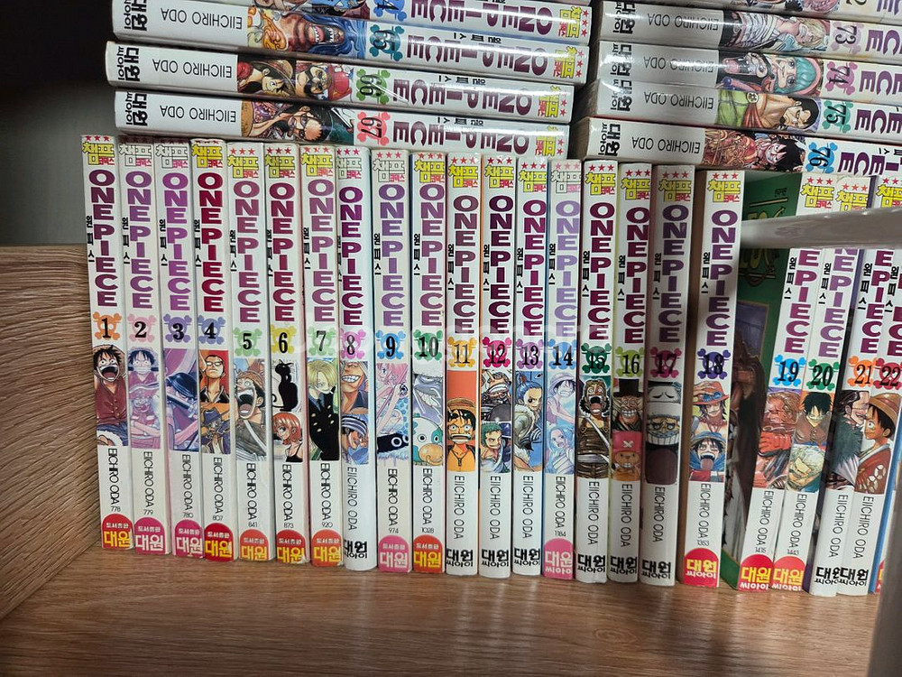 (새제품급 소장용)원피스 만화책 1-105,블루단권--1