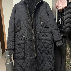 송지오 리버시슬 롱무스탕