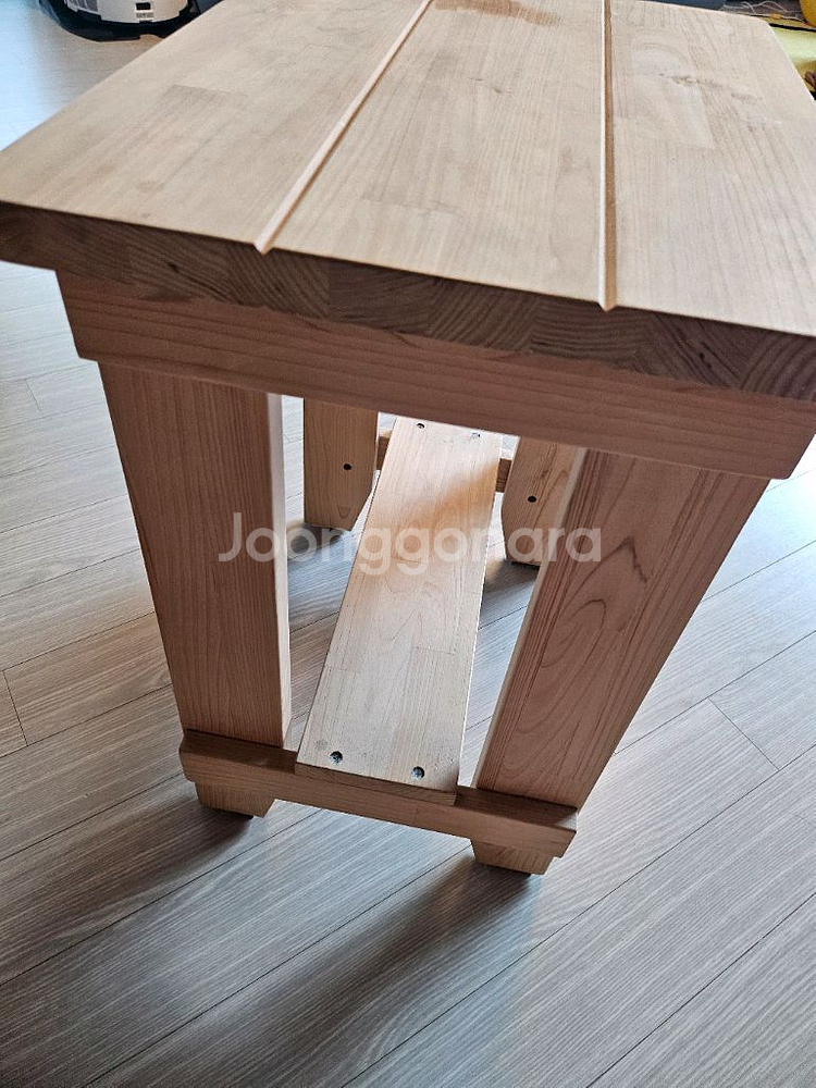히노끼 높은 원목 의자 바의자 편백나무 의자--2