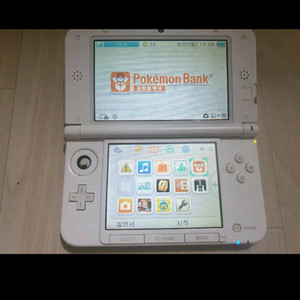 닌텐도 3DS 포켓몬뱅크,포켓무버 설치된 본체