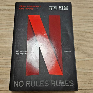 규칙없음 넷플릭스 상급책 팝니다