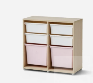 한샘 버니 벙커 침대 (이층 침대) 계단장형 핑크--5