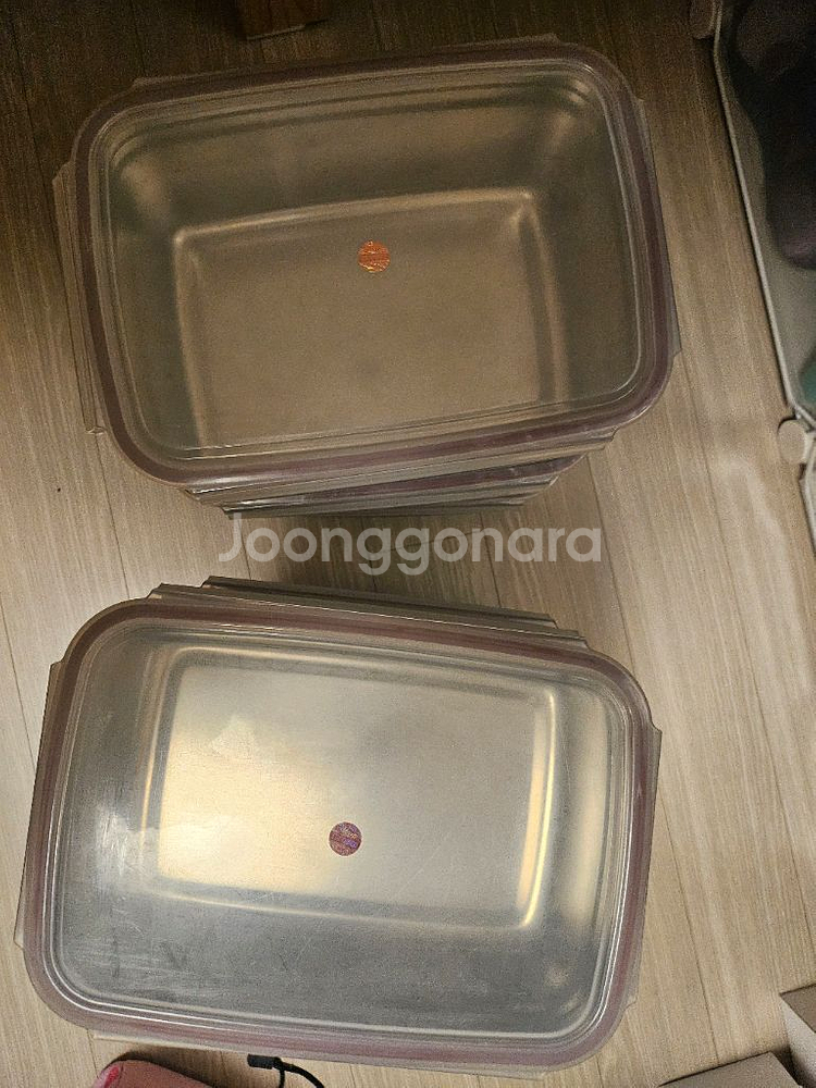 스텐락 직사각 밀폐용기 스테인레스 사각--4