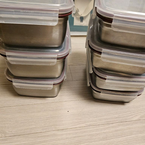 스텐락 직사각 밀폐용기 스테인레스 사각