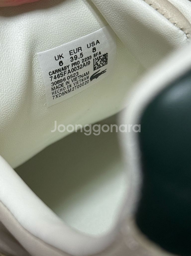 라코스테 신발 250 UK6--3