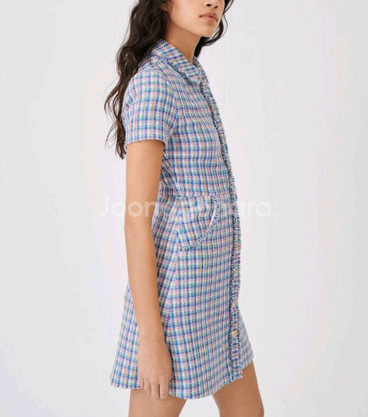 마쥬 maje 트위드 원피스 36 (택달린새옷)--1