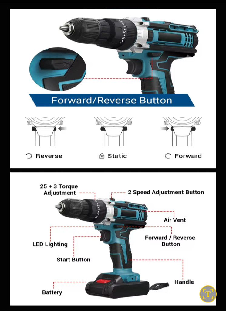 충전식 무선 전동드릴 * 헤머 임펙트 브러시리스--4