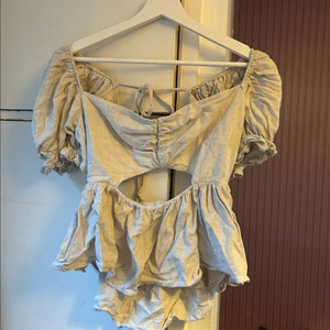 사이즈 99) 린넨 블라우스