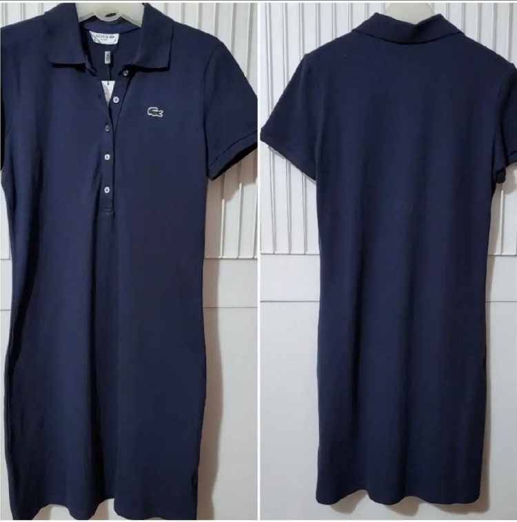 404 ) 라코스테 폴로원피스 네이비 40사이즈--6