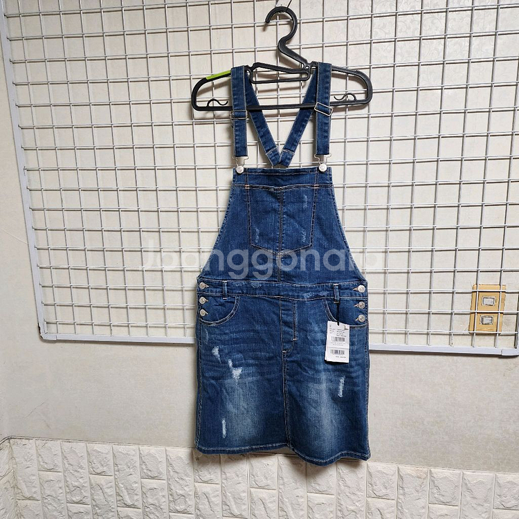 (새상품)클라이더앤멜빵치마(여90)--0