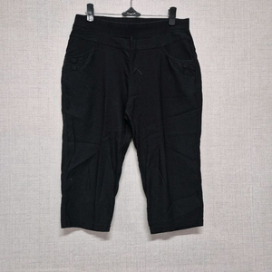 블랙 칠부바지