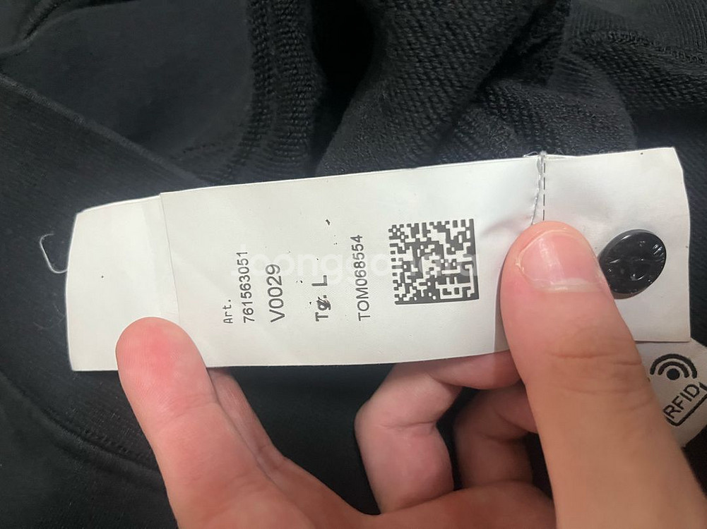 스톤아일랜드 맨투맨 검정 L사이즈--5